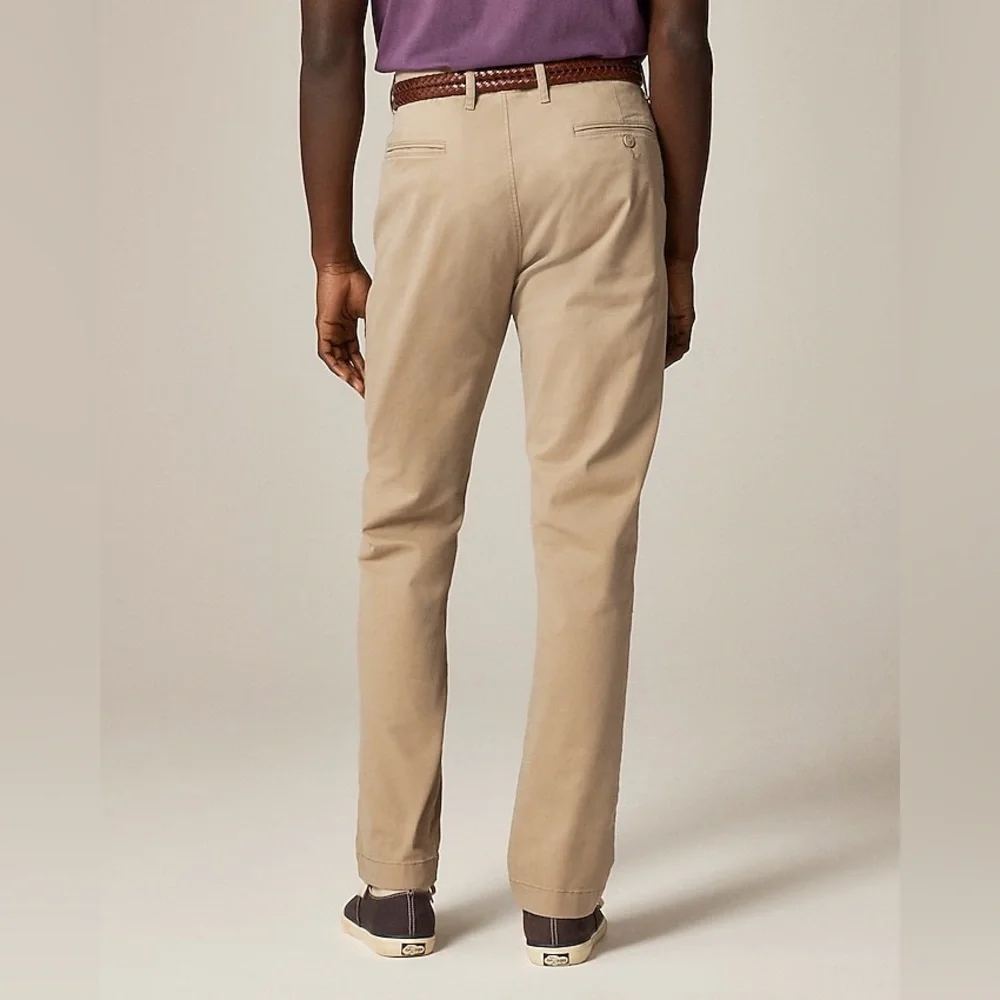 NWT J.Crew 770™ Straight-fit stretch chino pant in Khaki 32 x 32 Preppy Academia